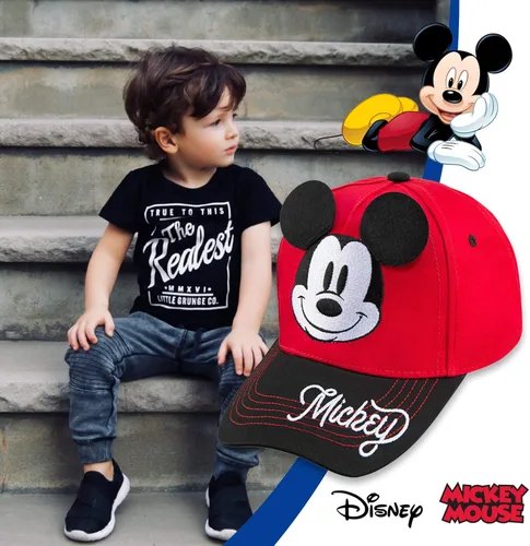 Vista 3 de Disney Gorra de béisbol de Mickey Mouse para niños de 2 a 7 años
