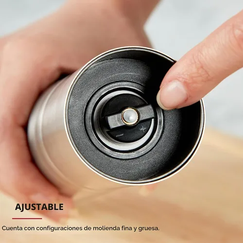 Vista 5 de KitchenAid Molinillo de pimienta lleno de acero inoxidable, 8 pulgadas