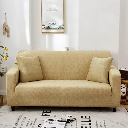 Vista 15 de IMYOGI Fundas elásticas para sofá de alta elasticidad, elegante funda de sofá de color sólido con parte inferior elástica, protector de muebles