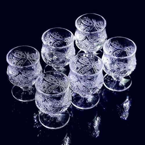 Vista 5 de Cordial Glasses, 1.7oz/1.7 fl oz, juego de 16 vasos de chupito, vasos de chupito con tallo/tequila/vasos de jerez