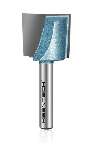 Vista 11 de KEENTECH Brocas de enrutador, 1/2" Shank, Fresa de limpieza inferior del enrutador, Broca de superficie con punta de carburo, Broca de spoilboard