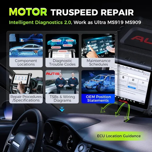 Vista 4 de Autel AutoLink AL301 OBDII / CAN lector de código accesible DTCs Eraser Car DIY herramienta de diagnóstico, Negro