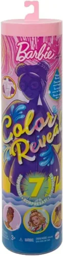Vista 5 de Barbie Muñeca y accesorios de revelación de color, serie Shimmer, 7 sorpresas, 1 muñeca (los estilos pueden variar)