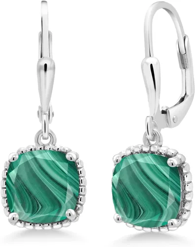Vista 53 de Gem Stone King Aretes colgantes de plata de ley 925 de 0.315 pulgadas para mujer