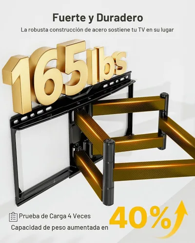 Vista 3 de MonTEK - Soporte de pared para televisores de 37 a 90 pulgadas