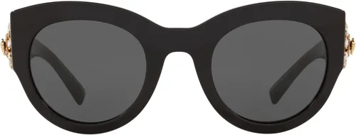 Vista 3 de Versace VE4353B M - 531487 Gafas de Sol NEGRO wGRIS OSCURO 2.008 in, Negro