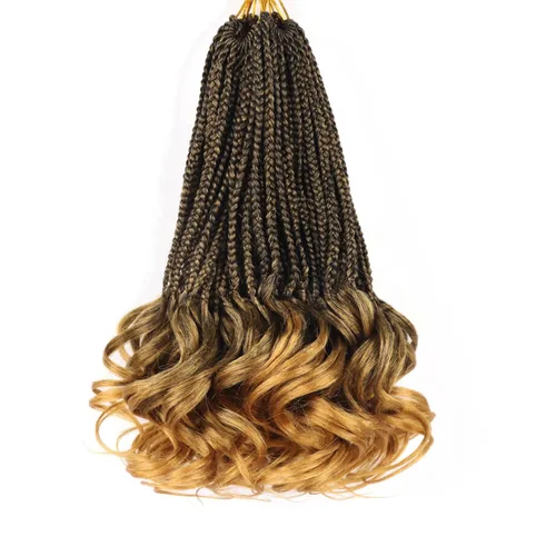 Vista 78 de Cabello para Trenzas Rizo Francés Color 1 Trenzas de Ganchillo Rizo Francés 10 Pulgadas Trenzas de Caja Cabello de Ganchillo para Mujeres y Niños