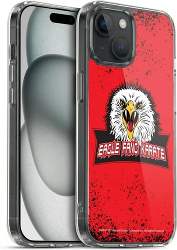 Vista 147 de Head Case Designs Funda de gel suave con licencia oficial de Cobra Kai Eagle Fang Logo Key Art compatible con Apple iPhone 7 Plus/iPhone 8 Plus