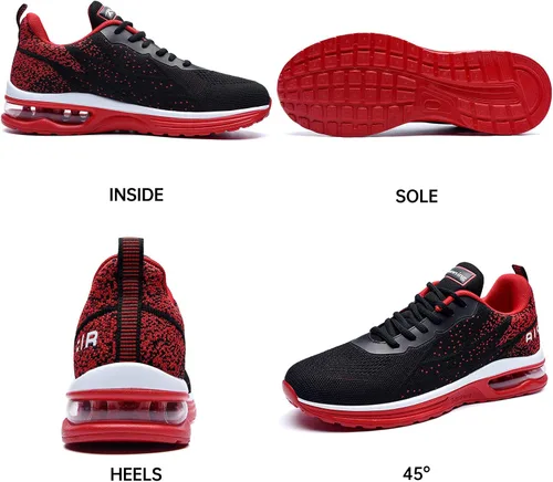 Vista 2 de Autper - Tenis deportivos Air para correr para hombre tenis ligeros para caminar trotar ir al gimnasio o hacer deportes talla 65 a 125 de EEUU