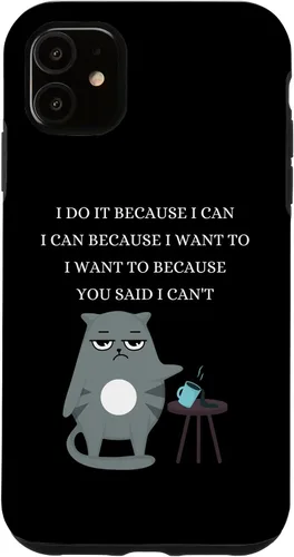 Vista 8 de iPhone 16 Gato malo travieso sarcástico rudo divertido frases caso