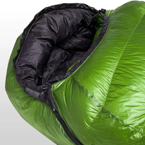 Vista 4 de Western Mountaineering Saco de dormir Versalite de 10 grados verde musgo de 6 pies / cremallera derecha