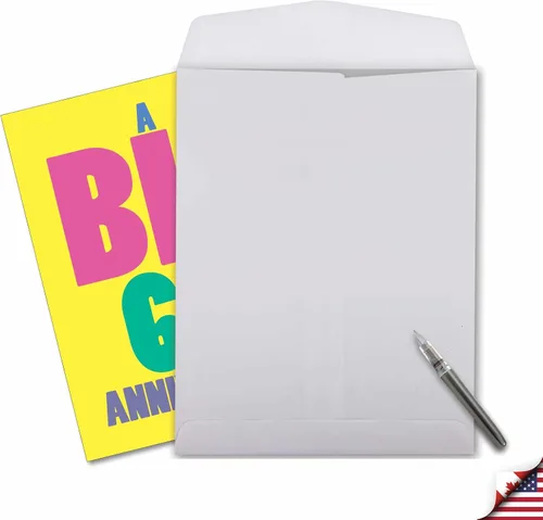 Vista 6 de NobleWorks - Tarjeta de felicitación de 60º aniversario jumbo de 8.5 x 11 pulgadas con sobre para hombres, mujeres - 60 años casados - Big 60