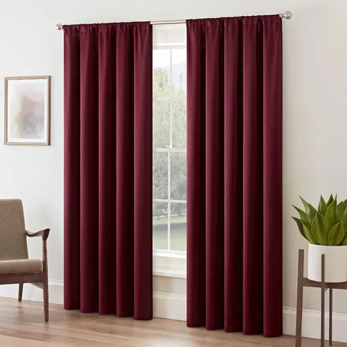 Vista 12 de Eclipse Cortina Sólida Thermapanel para Oscurecer Habitaciones con Bolsillo para Barra, Cortina de Ventana para Dormitorio y Sala de Estar