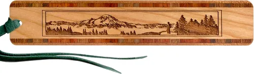 Vista 7 de Bigfoot Sasquatch - Marcapáginas de madera Grabado criptídico legendario Regalo para fanáticos de Bigfoot, excursionistas y amantes