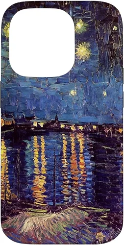 Vista 17 de Starry Night Over The Rhone, Vincent Van Gogh. Funda para iPhone 17