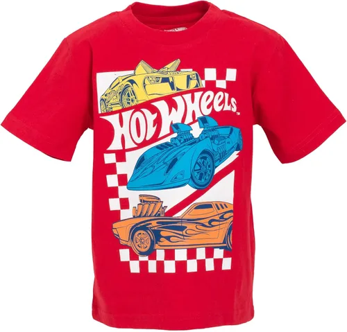 Vista 2 de Hot Wheels Paquete de 2 camisetas gráficas para niños pequeños a niños pequeños