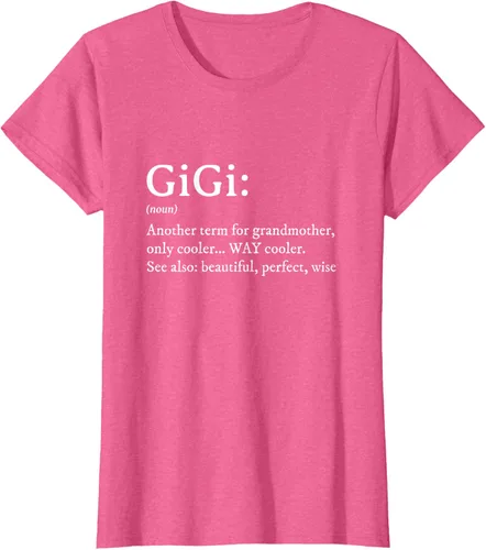 Vista 71 de Gigi Definition - Camiseta de regalo para abuela, cumpleaños y abuela, Negro