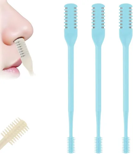 Vista 12 de Jiexily Cortador de Pelo Nasal 2 en 1 para Mujeres y Hombres, Nuevo 2025 Recortador de Nariz Giratorio 360° Herramienta Removedora, Cuchillo de Pelo