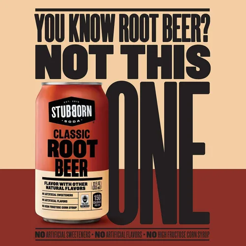 Vista 6 de STUBBORN SODA, Paquete variado de 3 sabores, latas de 12 onzas (paquete de 12)