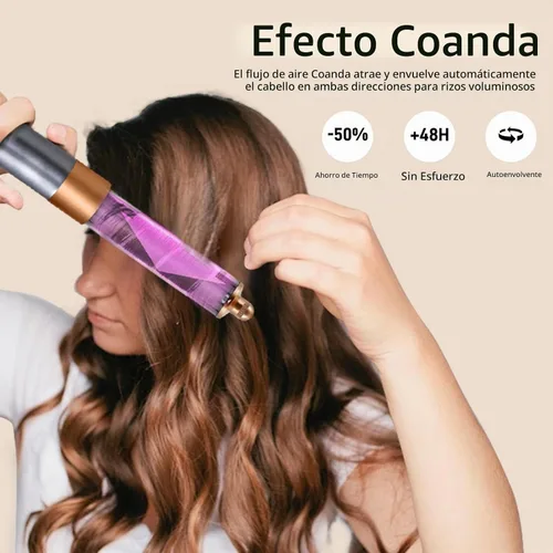 Vista 2 de 1.6 pulgadas Hair Styler Long Hair Barrels Adaptadores Accessaries para Dyson Airwrap Supersónico HS05 HS01 Secador de Pelo Accesorio Automático