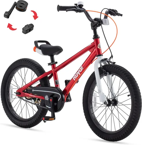 Vista 41 de RoyalBaby EZ Kids Bike 12 14 16 18 20 Inch Balance Pedal 2-in-1 Training Bicycle Boys Girls Ages 3 to 12 Years Easy Learn for Beginners