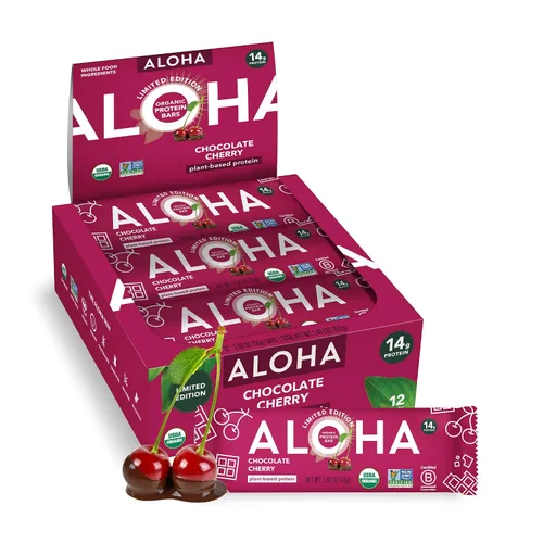 Vista 15 de ALOHA Barras de Proteína Orgánicas a Base de Plantas - Paquete de Variedad de 6 Sabores - 12 Unidades, Barras de 1.9oz - Aperitivos Veganos, Bajo