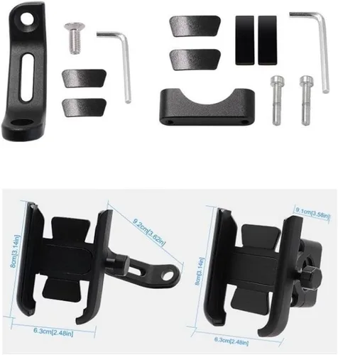 Vista 3 de Phone Cradle for XMAX300 XMAX400 Xmax X-MAX 125 250 300 400 Motorcycle Accessories Handlebar Mobile Phone Holder Stand Bracket Stand Holder