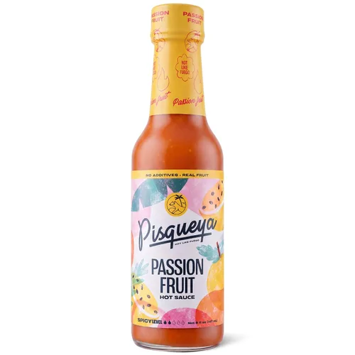 Vista 3 de Pisqueya Green Caribbean Hot Sauce, Jalapeño Habanero Calor medio, 5 onzas