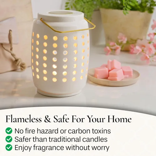 Vista 5 de Candle Warmers Calentador de iluminación de toldo Chelsea Lantern: úsalo con cualquier cera derretida