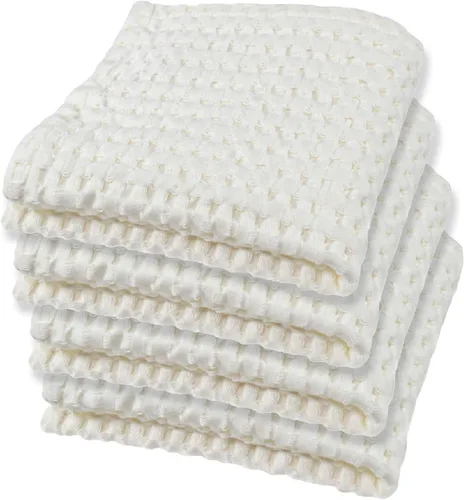 Vista 19 de GILDEN TREE Toalla de baño tipo waffle de secado rápido, toallas de baño delgadas de lujo, toallas de baño 40x80 grandes, estilo moderno (crema)