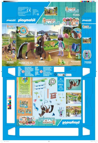 Vista 9 de Playmobil Caballos de cascada: Saltarse Arena con Zoe y Blaze