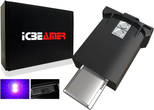 Vista 43 de ICBEAMER Smart USB 1-Paquete (Azul) Luz de Noche LED Automática Plug-in Miniatura para Coche, Van, Pickup, Camión, Interior, Maletero, Iluminación