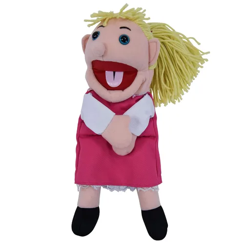 Vista 6 de Children's Factory - CF100-896 - Marionetas étnicas para niños de 15 pulgadas con bocas móviles, marionetas de mano para niños pequeños
