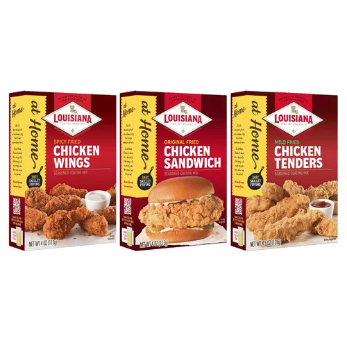 Vista 8 de Louisiana Fish Fry At Home - Mezcla de revestimiento sazonado de pollo suave de 4.5 onzas (paquete de 1) – Haz tus favoritos de comida rápida