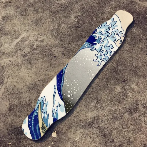 Vista 2 de 47 "X10" Skateboard Longboard Dancing Board Impermeable Diamante Griptape Hoja Etiqueta Etiqueta Cubierta Papel de lija