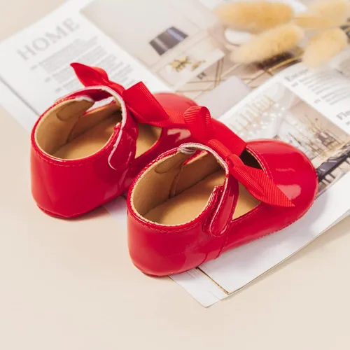 Vista 4 de Babelvit Zapatos de vestir de princesa de alta calidad con lazo Mary Jane zapatos de vestir de princesa con suela de goma piel sintética mocasines