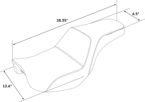 Vista 5 de Asiento de motocicleta para conductor y pasajero, apto para Harley Dyna Wide Glide Low Rider Fat Bob Street Bob FXDB Super Glide Custom Switchback