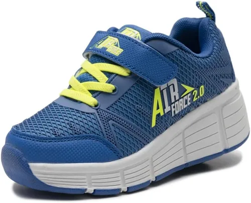 Vista 3 de SDSPEED Zapatos de ruedas para niños y niñas, zapatos de ruedas con ruedas