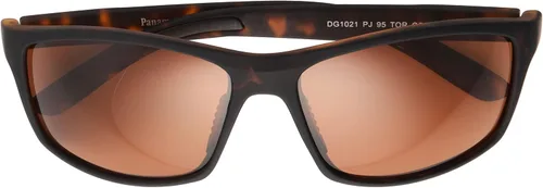 Vista 2 de Panama Jack Men's Rubber Tort Wrap Sunglasses, Tortoise, 54