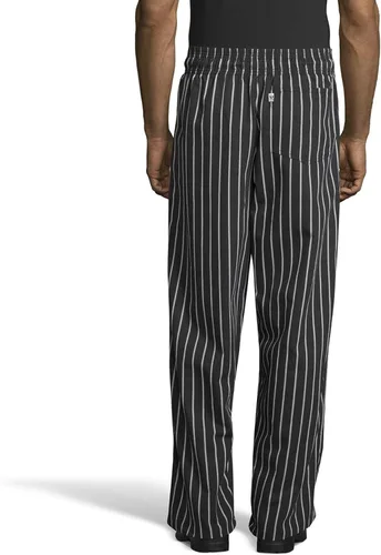Vista 2 de Uncommon Threads Pantalón de chef clásico unisex con cintura elástica de 3.0in