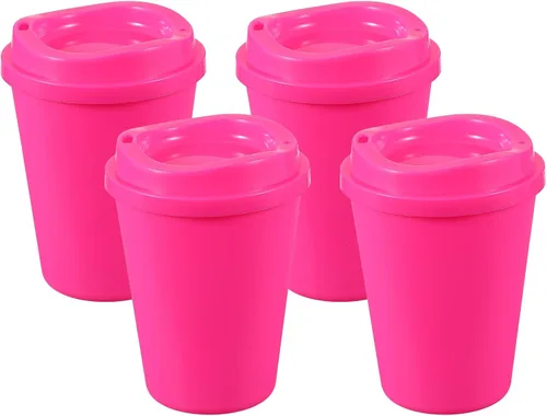 Vista 38 de uxcell 2 tazas reutilizables para café, 16 onzas, café de viaje, color azul Azul claro