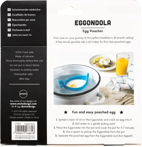 Vista 3 de OTOTO 15649 Eggondola-15649 Eggondola, Silicona, Multicolor