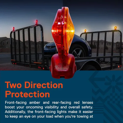 Vista 2 de True MODS Kit de Luces LED Magnéticas Traseras de 20' para Remolque Rojo/Ámbar [DOT FMVSS-108] [SAE STIP] [IP67 Sumergible Resistente al Agua]