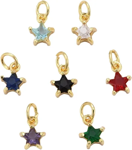 Vista 13 de LiQunSweet 20 piezas de micro pavé de circonitas cúbicas para bebé, diseño de huellas, para hacer joyas de ducha