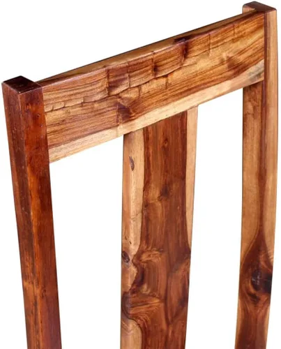 Vista 10 de Juego de 2 sillas de comedor, sillas de comedor de madera, sillas de cocina sin brazos de madera, sillas de comedor de madera para sala de estar