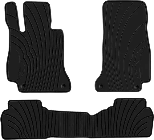 Vista 7 de Alfombrillas de Coche a Medida para Mercedes Benz - Clase C Sedán Solo 2015-2021 C180 C200 C250 C300 C350(e) C400 C43 AMG C450 C63 W205 Goma Negra