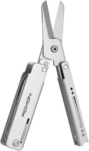 Vista 10 de ROXON M3 13 en 1 Multiherramienta EDC Cuchillo Y Tijeras con Palillo y Pinza Práctica Pequeña y Exquisita Multiherramienta
