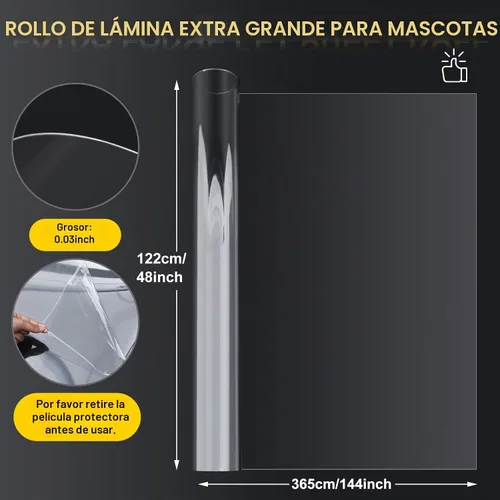 Vista 2 de Beeveer - Rollo de plástico transparente para manualidades