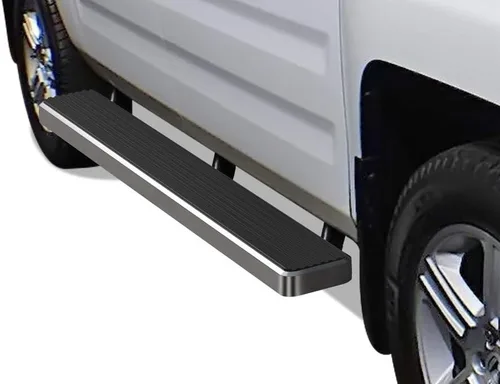 Vista 9 de APS Estribos negros estilo compatible con Honda Ridgeline 2006-2014 Crew Cab (barras nerf barras laterales escalones laterales)