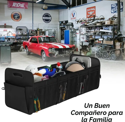 Vista 7 de Femuar Organizador de maletero de gran capacidad, accesorio impermeable para coche, antideslizante, plegable, adecuado para todos los vehículos